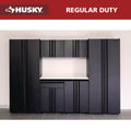 7-Piece Regular Duty Welded Steel Garage Storage System in Black (109 In. W X 75 In. H X 19.6 In. D)