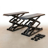 Car Lift, 7,000 Lbs. Capacity Portable Car Lift, 26.8 In. Max. Height, Carbon Steel Truck Lift with 120-Volt Power Unit — Studio Shot
