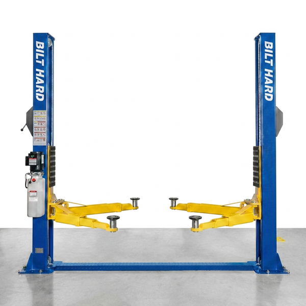 Car Lift Built for Heavy-Duty Vehicle Maintenance, 12,000 Lbs Capacity, 220V 4HP Motor, Single-Point Lock — Studio Shot